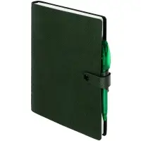 Ежедневник Strep Front на заказ, недатированный, зеленый