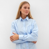 Блузка женская MINAKU: Casual Collection цвет голубой, р-р 52