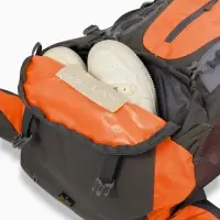 Рюкзак тур 65+5л, 30*20*53, отдел на шнурке, 5нар+2вн кармана, цвет оранжевый