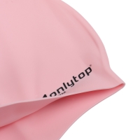 Шапочка для плавания силиконовая 56 гр, цвет розовый