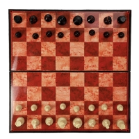 Шахматы 30 х 30 см, король h-5.6 см, d-2.3 см, доска и фигуры пластик