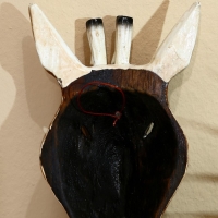 Маска "Зебра" албезия 19х9х4 см