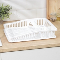 Сушилка для посуды DDSTYLE &laquo;Степ&raquo;, 38&times;31&times;8 см, цвет МИКС