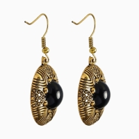 Серьги «Ажур» винтаж, цвет чёрный в чернённом серебре Серьги «Ажур» винтаж, цвет чёрный в чернённом серебре