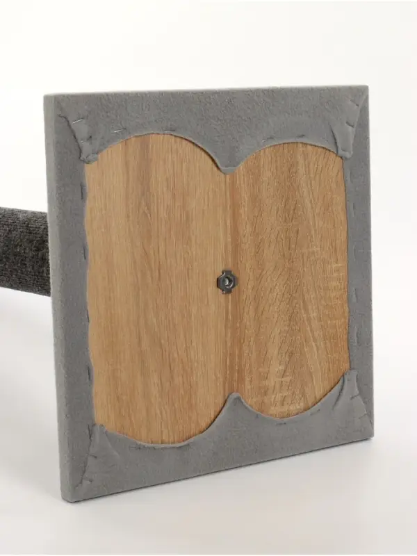 Когтеточка "Столбик" Lowcost ковролиновая с игрушкой,  35 х 35 х 85 см, микс цветов