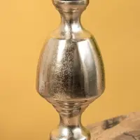 Подсвечник канделябр  на 3 свечи "Тёмная Вуаль" алюминий 46х15х62 см