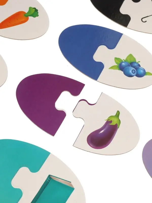 Large DUO puzzle, Mommy and baby, learning the colors