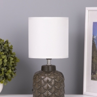 Лампа настольная "Исида" 1х40Вт Е14 темно-зеленый 14х14х28см