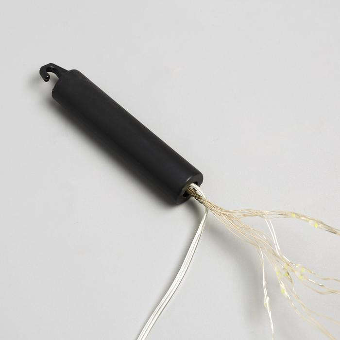 Гирлянда «Конский хвост» 10 нитей по 1 м, IP20, серебристая нить, 100 LED, свечение мульти (RGB), переливы, 12 В Гирлянда «Конский хвост» 10 нитей по 1 м, IP20, серебристая нить, 100 LED, свечение мульти (RGB), переливы, 12 В