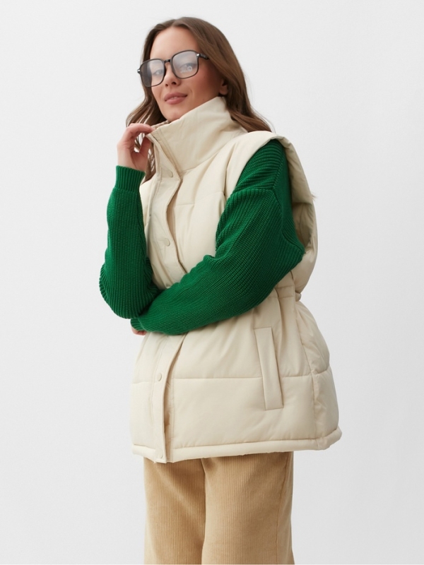 Жилет женский демисезонный MIST, размер L, молочный