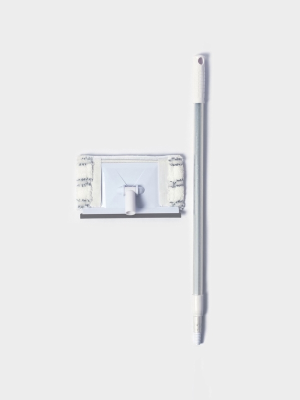 Щётка для окон Raccoon, телескопическая алюминиевая ручка 59(103) см, водосгон 20,5 см, насадка из микрофибры 20,5&times;12 см