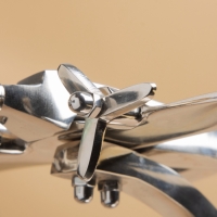 Лупа настольная "Самолёт" 15х23х12,5 см, алюминий