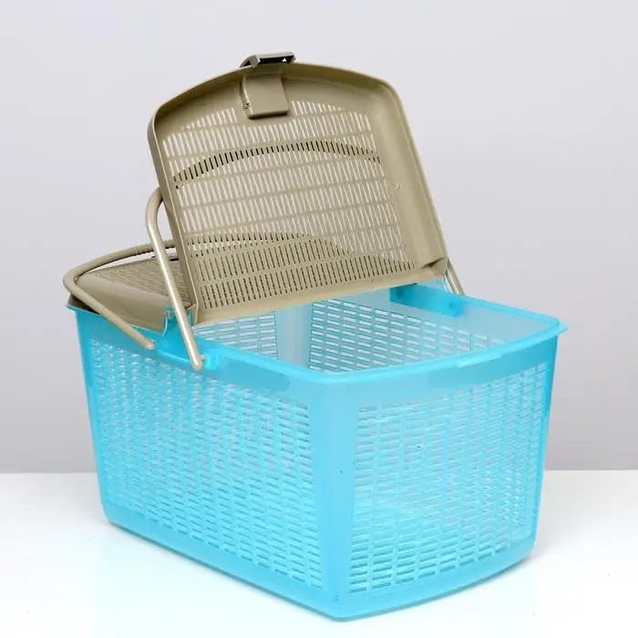 Корзина 47х36х27,5 см, бирюзовый