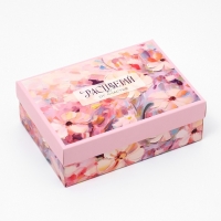 Коробка подарочная складная, упаковка, &laquo;Расцветай&raquo;, 21 х 15 х 7 см