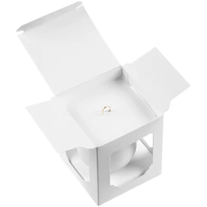 Елочный шар Gala Matt в коробке, 6 см, белый