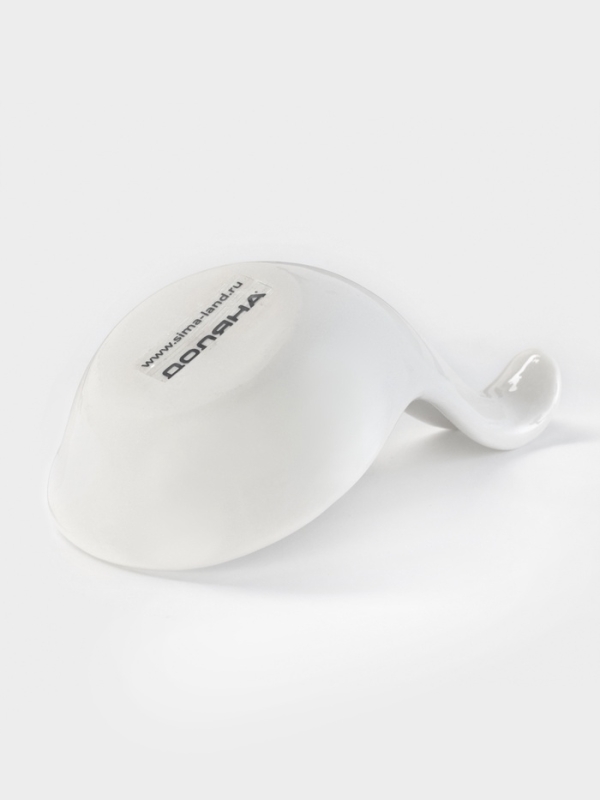 Соусник Доляна White Label, 9&times;5.5&times;6 см, фарфор, белый