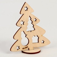 Заготовки для творчества на новый год &laquo;Елочки на подставке&raquo;, 3 шт