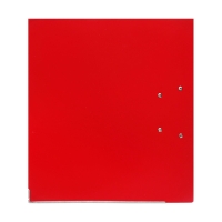 Папка-регистратор 75мм, А4, Calligrata "Mega", бумвинил, с карманом на корешке, нижний металлический кант, красная