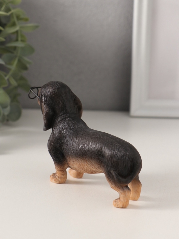 Сувенир полистоун "Такса в очках" 11,5х4х7,5 см