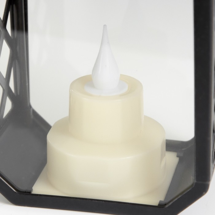 Ночник Ночник "Фонарь малый" LED от батареек 3хLR44 черный 9,5х6,5х15,5 см