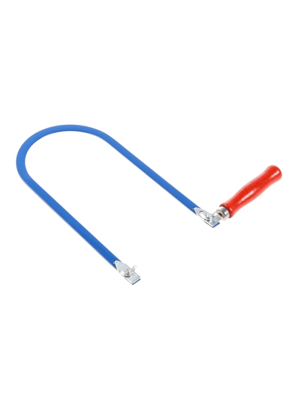 Лобзик ручной ТУНДРА, деревянная рукоятка, пилки 130 мм, высота 260 мм