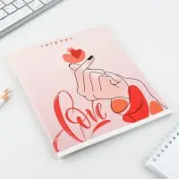 Тетрадь в клетку, 48 л., А5, на скрепке, блок №2 &laquo;Нежность&raquo; МИКС