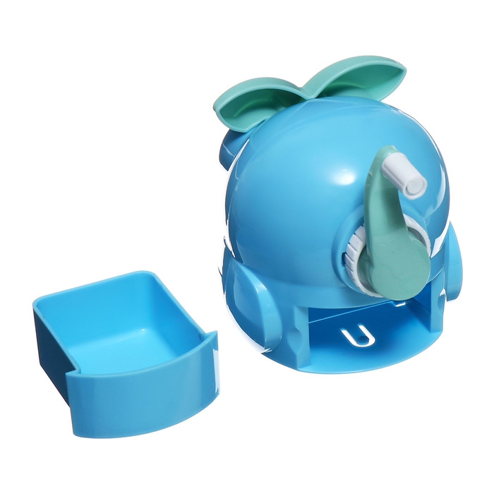 Точилка механическая с контейнером Сова Синяя