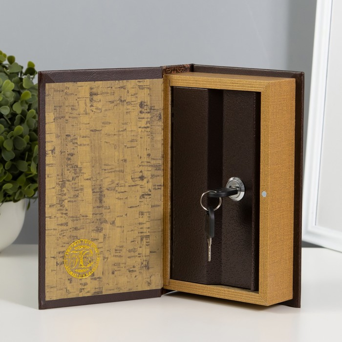Сейф шкатулка книга "Золотой вклад" 21х13х5 см