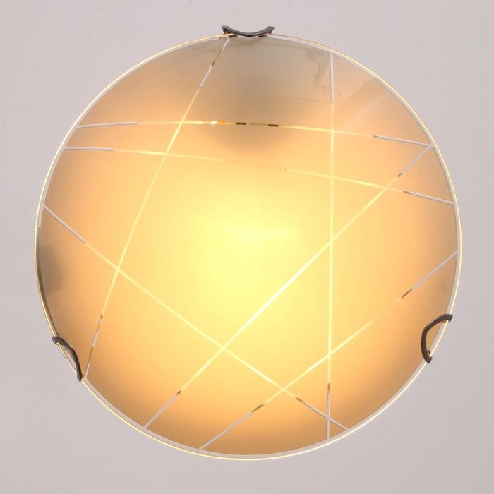 Светильник "Контур" моллир., 1х60Вт Е27, хром, d=25 см,  h=4,5 см