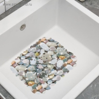 Решётка в раковину Доляна &laquo;Галька&raquo;, 25&times;28 см