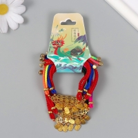 Браслет фен-шуй "Монетки и иероглифы" регулируемая длина Браслет фен-шуй "Монетки и иероглифы" регулируемая длина