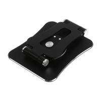 Подставка для телефона, регулируемая, складная, поворот на 360&deg;, металл, чёрная