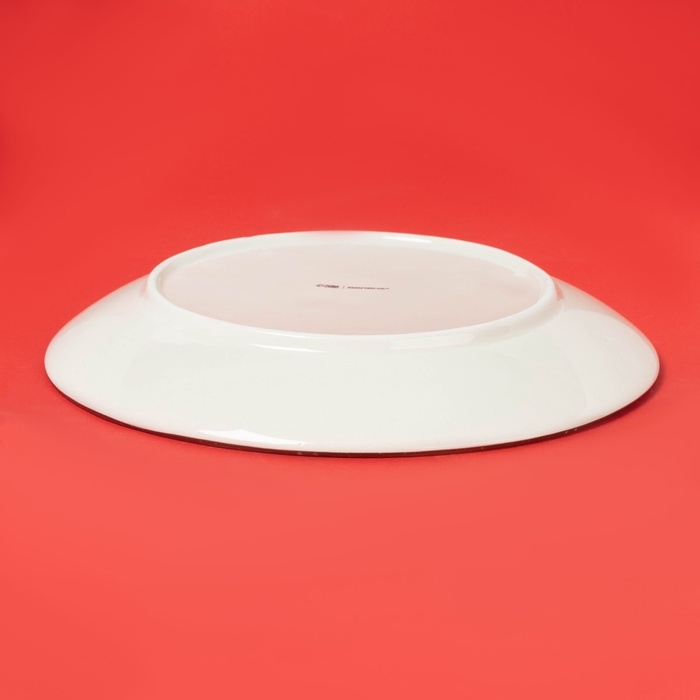 Тарелка новогодняя Доляна &laquo;Имбирные человечки&raquo;, 26&times;26&times;3,5 см