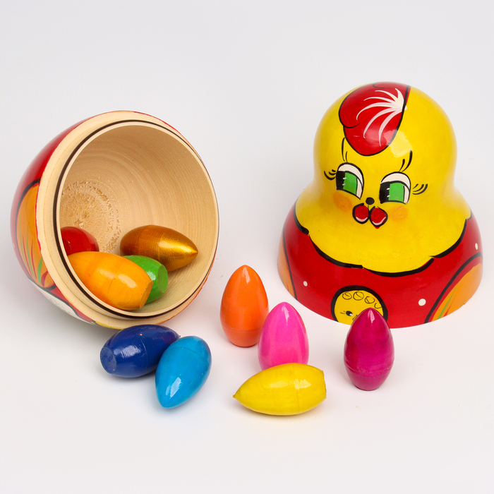 Матрёшка-сказка &laquo;Курица-наседка&raquo;, 11 в 1