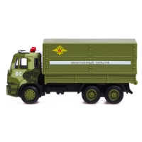 Грузовик металлический &laquo;КАМАЗ. Армия&raquo;, 1:54, инерция