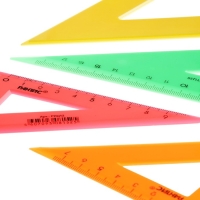 Набор треугольников 4 штуки, Calligrata катет 9/12/14/20 см, непрозрачные, МИКС Набор треугольников 4 штуки, Calligrata катет 9/12/14/20 см, непрозрачные, МИКС