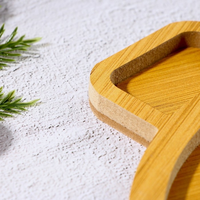 Новый год. Менажница деревянная &laquo;Ёлочная игрушка&raquo;, 28.8 х 24.9 см