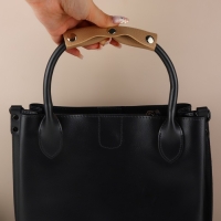 Накладки на ручку для сумки, на кнопках, 13 &times; 9 см, 2 шт, цвет бежевый