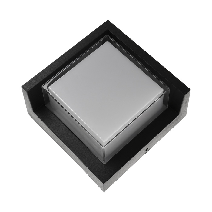 Светильник фасадный &laquo;Сити&raquo;, FSD-054, 10 Вт, 3000К, квадрат, IP65, 220 В, пластик, черный