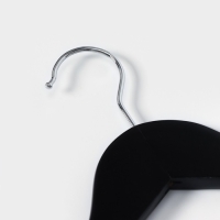 Плечики - вешалка для брюк и юбок LaDо́m Bois, 44,5&times;1,2&times;27,5 см, с зажимами, широкие плечики, деревянная сорт А