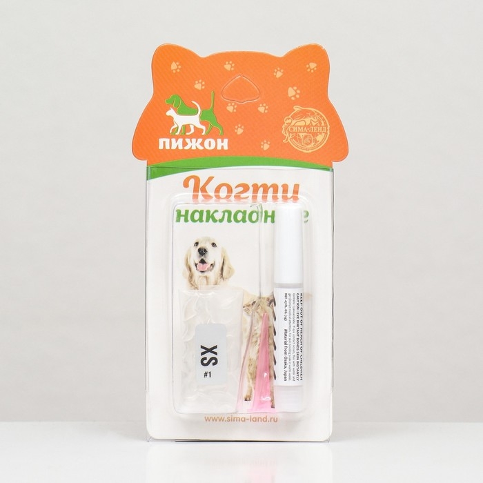 Когти накладные "Антицарапки", размер XS, прозрачные