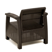 Набор садовой мебели: два кресла и стол, мокко Набор садовой мебели: два кресла и стол, мокко