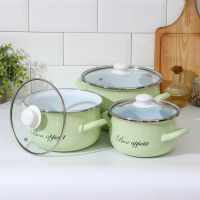 Набор кастрюль &laquo;Лайм&raquo;, 3 предмета: 2,1 л, 3,1 л, 4 л, индукция, цвет светло-зелёный
