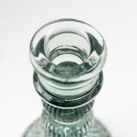 Подсвечник стекло на 1 свечу "Колонна с шарами" синий-зелёный прозрачный 15,5х8,5х8,5 см