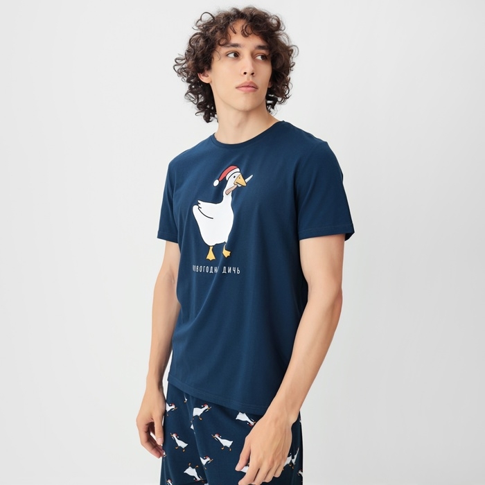 Пижама мужская KAFTAN Пижама мужская KAFTAN "Новогодняя дичь", р.54