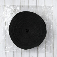 Липучка, 40 мм &times; 25 &plusmn; 1 м, цвет чёрный