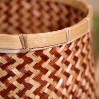 Корзинка плетёная, из бамбука 25х25х55 см Корзинка плетёная, из бамбука 25х25х55 см