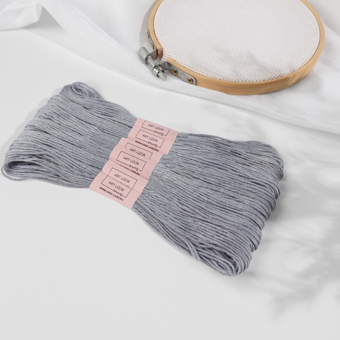 Набор ниток мулине №318, 8 &plusmn; 1 м, 6 шт, цвет галька