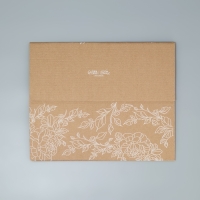 Коробка подарочная складная с PVC-окном, упаковка, &laquo;Цветы &raquo;, 14 х 35 х 14 см