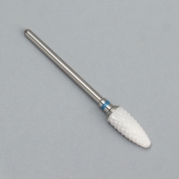 Фреза керамическая для маникюра «Кукуруза», средняя нарезка, 6 × 15 мм, в пластиковом футляре, цвет белый Фреза керамическая для маникюра «Кукуруза», средняя нарезка, 6 × 15 мм, в пластиковом футляре, цвет белый